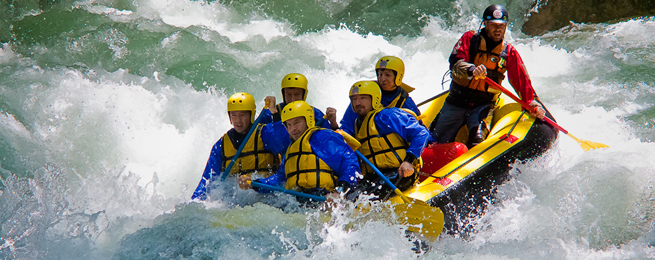 Rafting in  The Bhote Kosi River of Nepal