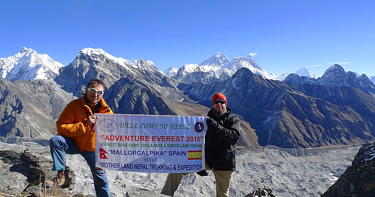 Everest trek 2010 with Mallorcalpina